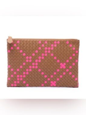 Bottega Veneta Bicolour Nappa Intrecciato Leather Clutch - UNUSED